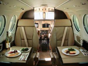 secure pet friendly turboprop light twin jet catering