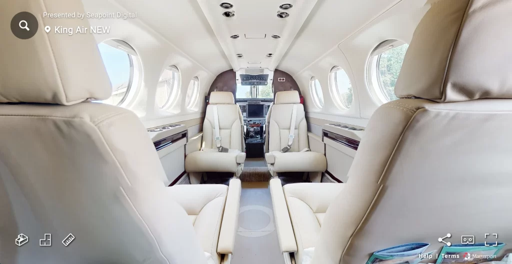 interior shot of the new contemporary king air 90